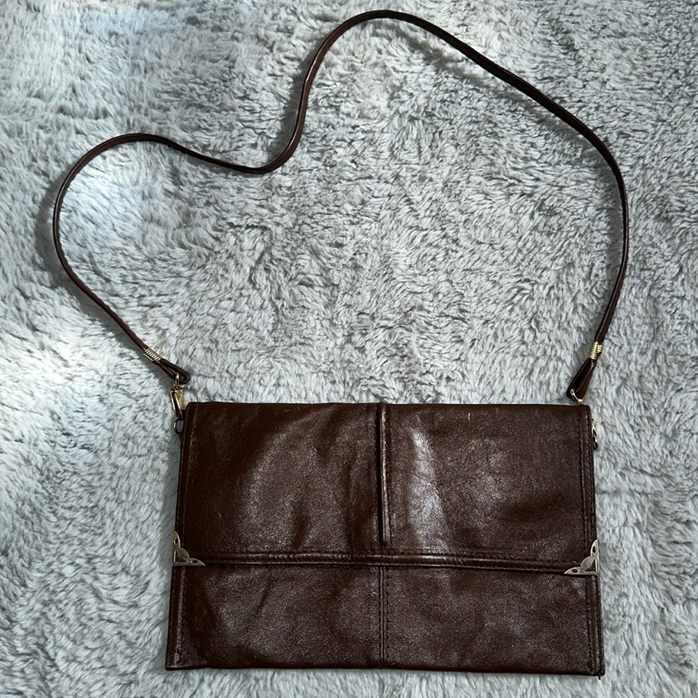 Brown vintage Italian leather bag
